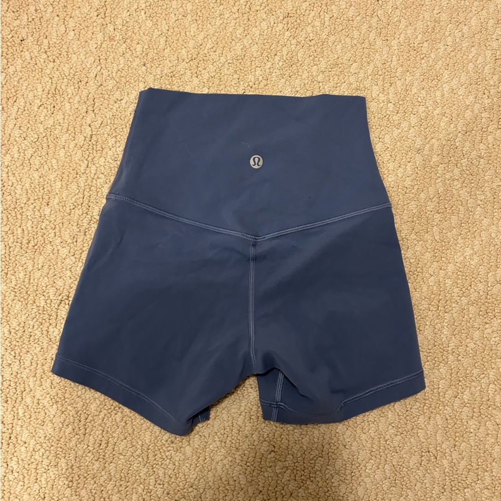 Lululemon Blue Align 4’ Shorts